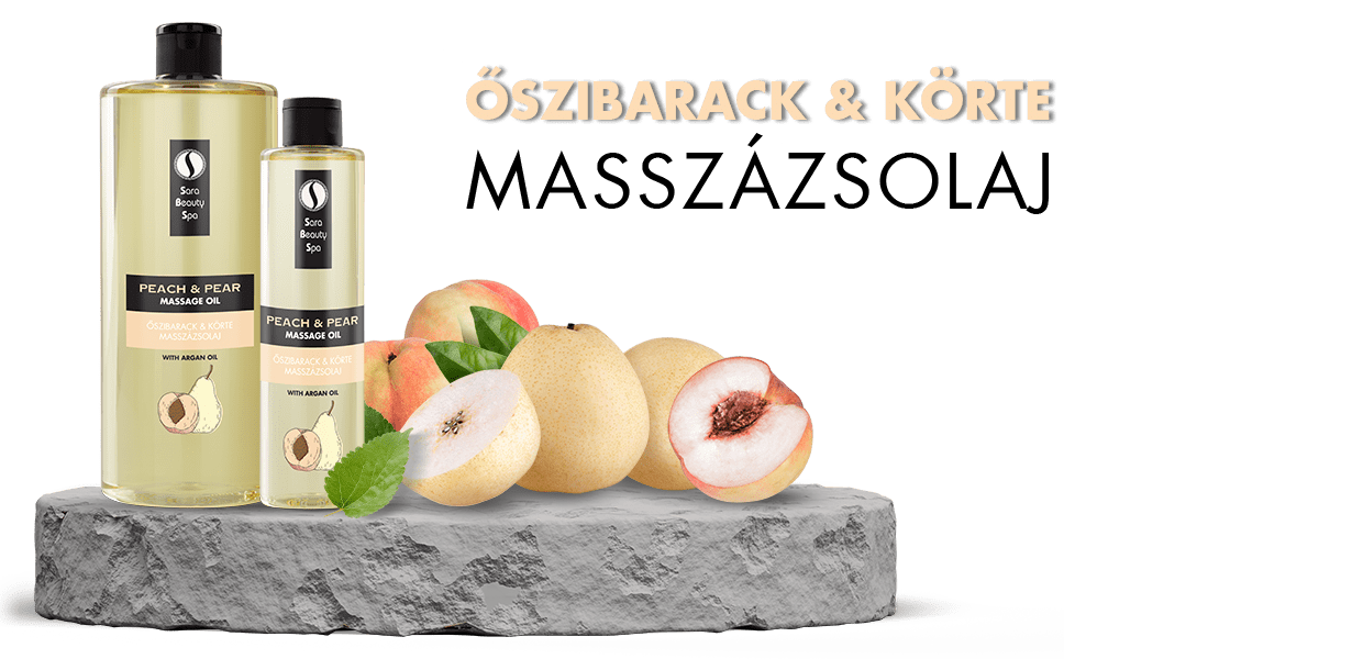 Masszázsolaj - Őszibarack-Körte - 250ml