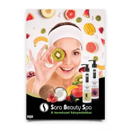 Sara Beauty Spa gyümölcsös hidratálók poszter A2