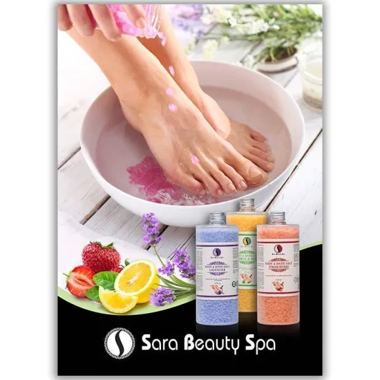 Sara Beauty Spa fürdősók és pedikűrözés 420x594 mm poszter