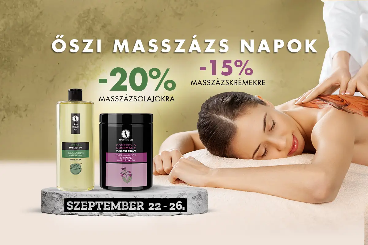 Őszi Masszázsnapok Webshop Akció